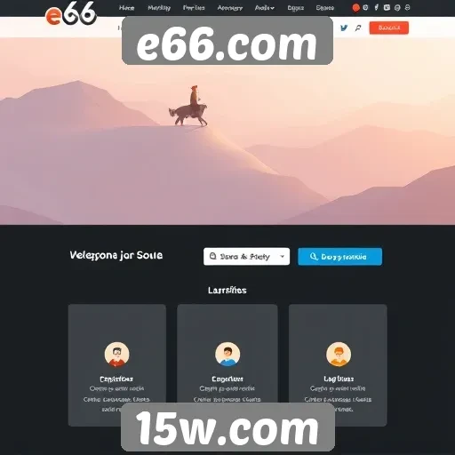 Plataforma e66.com se destaca por sua interface amigável